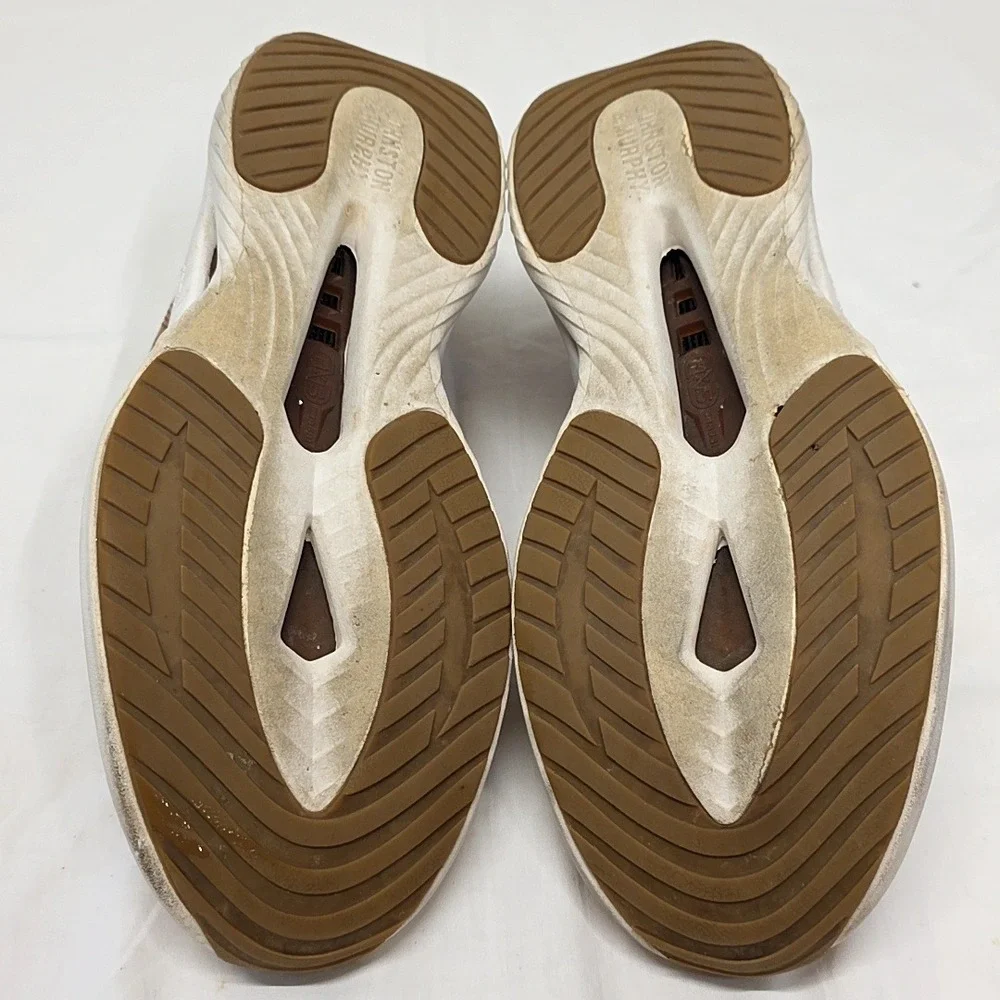Johnston & Murphy Mens 8.5 Tan Leather TRUFOAM Sneaker 25-9332‎